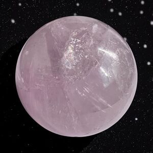 Amethyst‎ Crystal Marble Sphere Meditation Stone (#14)